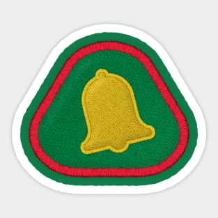 Ding Dong ! - Give yourself a bell badge - retro iron on patch style Sticker